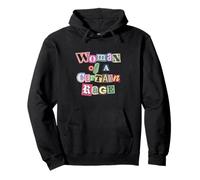 Woman Of A Certain Rage Cut Out Letters Pullover Hoodie