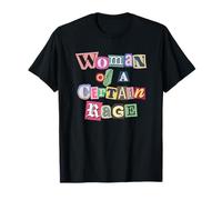 Woman of A Certain Rage Cut Out Letters T-Shirt