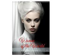 Woman of the World (Wandkalender 2024 DIN A3 hoch), CALVENDO Monatskalender: KI-generierte stilvolle Portraits von Frauen aus aller Welt (CALVENDO Menschen)