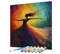 Woman Paint by Numbers for Adults, Abstract Painting by Number for Adults, DIY Color Oil Painting with Canvas Brushes and Acrylic Paints kits for Home Wall Decor Gifts 100x135cm/40x54inch (Model-1226)