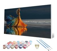 Woman Paint by Numbers for Adults, Paint by Numbers Colorful Pattern Design Painting Kits, Acrylic Painting Kit with Brushes Adult Crafts for Room Decor, Wall Art, Gifts 100 x 300 cm -hcw2507Q8