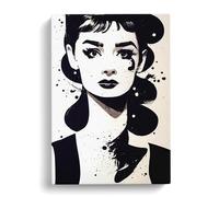 Woman Paint Splatter Vol.2 Canvas Print | Gallery Wrapped 30mm Frame Wall Art | 30x20 inches | Ready to Hang | Modern People Picture | Living Room Bedroom Lounge Office