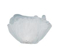 Woman &Pearl Long Tulle Wedding Bridal Veil with Fix Hair Comb for Marriage Wedding Celebration Party Accessories
