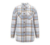 Woman Petite Wool Coats Women's Casual Loose Plaid Shacket Fall Jacket Blend Oversized Button Down Shirt Coat Womans Jackets (BU2, S)