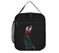 Woman Playing Golf Lunch Bags Insulated Cooler Lunch Tote | Portable,Lunch Container,Leakproof,Lunch Box,for Men Women