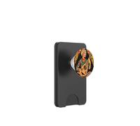 Woman Playing Lute Folk Art PopSockets PopWallet for MagSafe