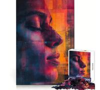 Woman Portrait Surreal Jigsaw Puzzle 1000 Piece for Adults Strategic Think Peaceful Escape Precise Fit Lovely Gift (50x75cm)