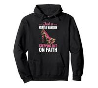 Woman Prayer Warrior Faith Christian Spiritual Believer Pullover Hoodie