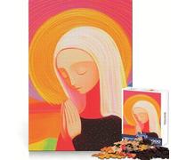 Woman Praying in Light Jigsaw for Teenagers 1000 Pieces Mind Exercise Soft Distraction Exact Cut (38x52cm)