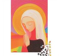 Woman Praying in Light Jigsaw Puzzle for Adults, 1000 Pieces, 52x38cm/1000pcs, Relaxing Indoor Activity, Family Time And Puzzle Lovers