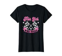 Woman Racer This Girl Wins Races Quote Autocross Car Race T-Shirt