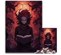 Woman Reading to Demons Jigsaw Puzzles for Adults 1000 Piece Wooden Jigsaw Puzzles Brain Teaser Game for Teenagers Perfect 1000 PCS(75x50cm)