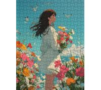 Woman Seagull Jigsaw Puzzle 4000 Piece, Puzzles for Adults 4000, The Impossible Challenge, Jigsaw Puzzle Games Classic Educational, Wooden Puzzles, for Home Wall Decoration Gift FNKL1-792