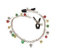 Woman Sexy Adjustable Nipple Clamps Labia Breast Clip with Chain BDSM Fetish Slave Nipple Clips Adult Games Sex Toys for Couples Multicolor One Size
