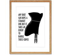 Woman Sexy not a Size Symbol Wall Art Print