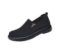 Woman Shoes Slip On Casual Shoes Arrival Breathable Soft Sole Comfortable Walking Loafers Black
