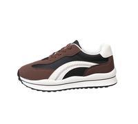 Woman Shoes Trendsetting ’ s Sneakers- Casual Everyday Running Shoes with Soft Cushioned Sole for All Day Comfort Ideal for Walking and Light Exercise Coffee