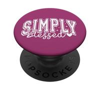 Woman Simply Blessed Sport design PopSockets Adhesive PopGrip