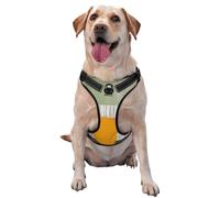 Woman Sitting On Couch No Pull Dog Harness Adjustable Reflective Oxford Easy Control Medium Large Dog Harness