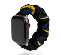 Woman Sitting on The Crescent Moon Elastic Smartwatch Replacement Bands