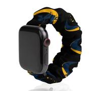 Woman Sitting on The Crescent Moon Elastic Smartwatch Replacement Bands