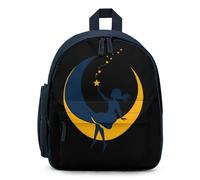 Woman Sitting on The Crescent Moon Simple Backpacks Casual Daypacks Lightweight Rucksack for Camping Hiking Travel