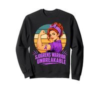 Woman Sjogren's Syndrome Warrior Sweatshirt