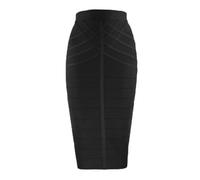 COSKTIARL Woman Skirts - Fashion Bandage Women Black Midi Skirt Vintage Summer Harajuku Sexy Ladies Clothes Work Cocktail Party Going Out,As Shown,M