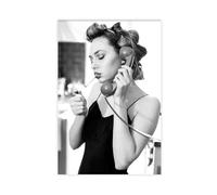 Woman Smoking Calling Poster Canvas Poster Bedroom Decor Landscape Office Room Decor Gift 20x30inch(50x75cm)