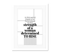 Woman Strength Determined Lines Large Art Print Poster Wall Decor 18x24 inch Supplied Ready To Hang With Included Mount Brackets