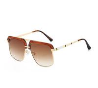 Woman Summer Large Frame Sunglasses Men Outdoor Driving Holiday Sports Sun Glasses(Brown)