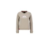 Alpha Industries New Basic Big Logo Sweatshirt Women for Women Size XS - vintage sand