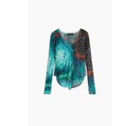 Woman sweater Desigual Lacroix Turquoise S