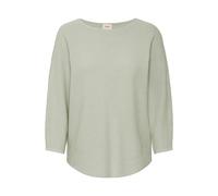 fransa FRSINJA Women's Knitted Jumper Fine Knit Pullover Cotton Blend Loose Fit, Frosty Green (155706), S