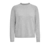 ONLY Womens Rica Long Sleeve Knit Top Light Grey Melange S