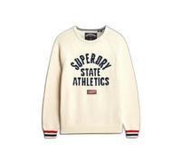Woman sweater Superdry Slouchy Intarsia Blanc XL