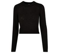 Urban Classics Women's Ladies Short Waffle Sweater Sweatshirt, Black, XS