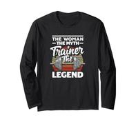 Woman The Myth Trainer The Legend Female Personal Trainer Long Sleeve T-Shirt