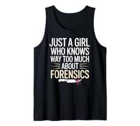 Woman True Crime Girl Forensics Tank Top