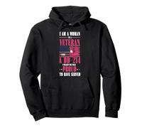 Woman Veteran DD-214 I Walked The Walk Proud To Have Served Pullover Hoodie