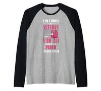 Woman Veteran DD-214 I Walked The Walk Proud To Have Served Raglan Baseball Tee