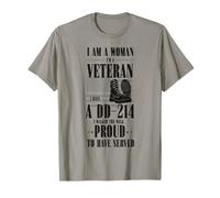 Woman Veteran DD-214 I Walked The Walk Proud To Have Served T-Shirt