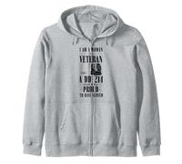 Woman Veteran DD-214 I Walked The Walk Proud To Have Served Zip Hoodie
