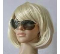 Woman Vogue Brown Straight Short Synthetic Hair Wigs Side Bang-blonde