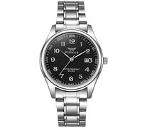 Woman Watch Analogue Watch Women Ladies Women's Gemstone Inspirational Leather Strap Fashion Women's Rolling Dial Black Women Step Counter for Smart (A, One Size)