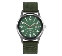 Woman Watches Geometric with Calendar Watch Fashion Round Quartz Creative Nylon Function Men's Men's Watch Ladies Watches (Green, One Size)