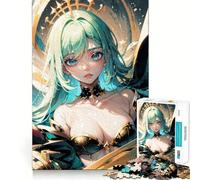 Woman with A Halo Jigsaw for Adults 1000 Pieces Think Skill Game High Precision Die Cut Entertaining Challenge for Spare Time (38x52cm)