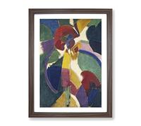Woman With A Parasol By Robert Delaunay Classic Painting Framed Print | A3 Walnut Framed Wall Art | Ready to Hang | Classic Historical Picture | Living Room Bedroom Lounge Office