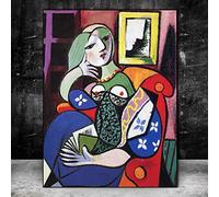Woman With Book by Picasso Pictures Canvas Paintings Wall Art Posters And Prints Art Canvas For Living Room 60x80cm no frame