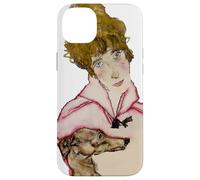 Woman with Greyhound (Edith Schiele) by Egon Schiele (1916) Case for iPhone 14 Plus